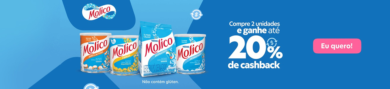 Cashback Molico Nestlé - 17/07 a 31/07